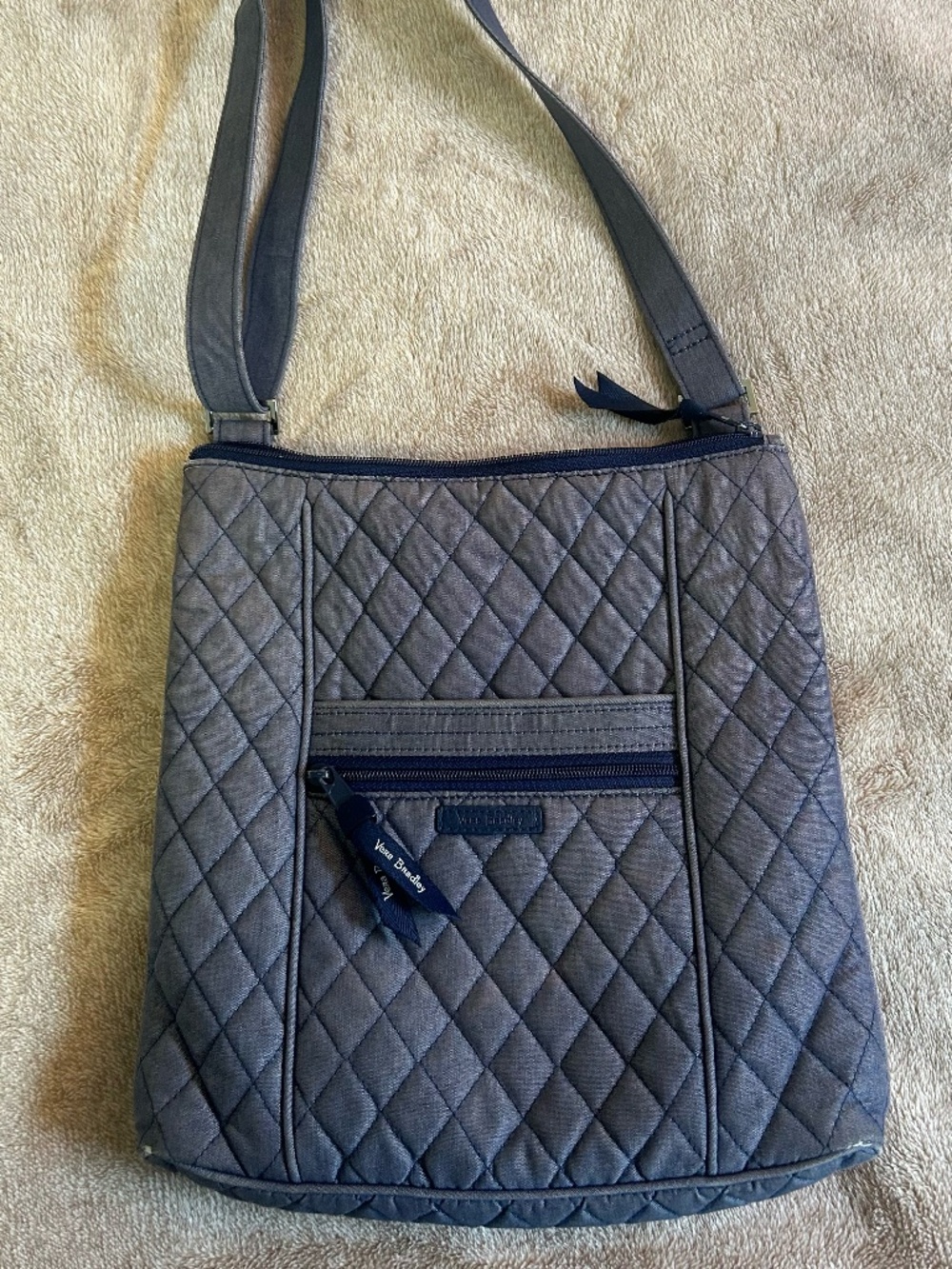 Vera Bradley Denim Quilted Crossbody Shoulder Bag - Picture 4 of 8
